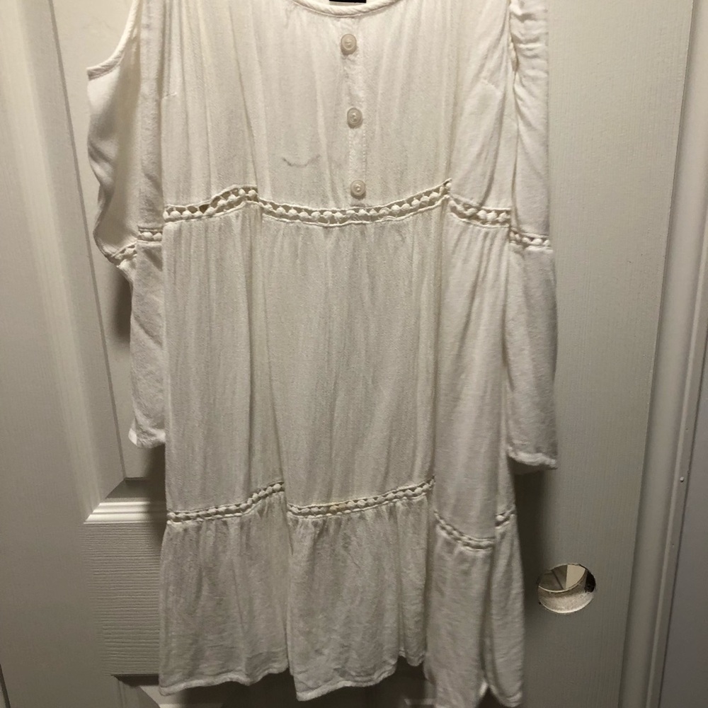 Cream Cutout Blouse